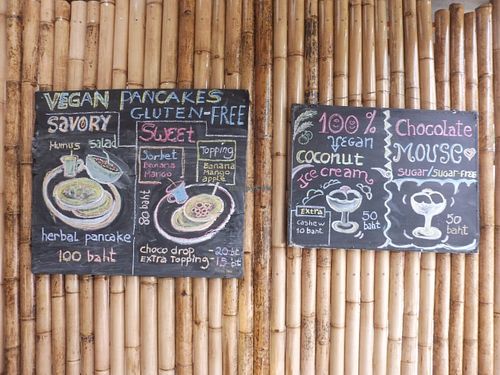 Menu 1/2 at Green Leaf Cafe in Koh Phangan