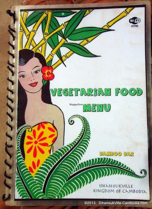 меню at Bamboo Bar & Vegetarian Restaurant in Sihanoukville