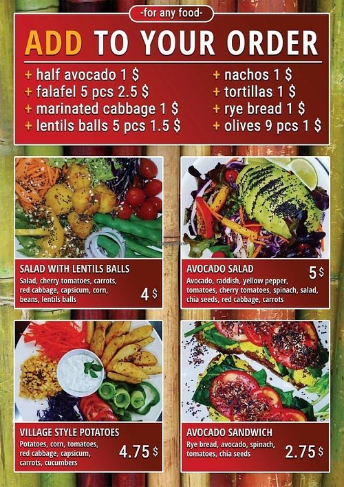 veg food at Bamboo Bar & Vegetarian Restaurant in Sihanoukville