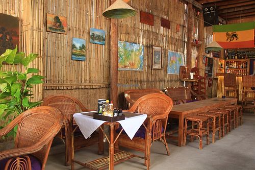 Bamboo Bar & Vegetarian Restaurant Sihanoukville Cambodia at Bamboo Bar & Vegetarian Restaurant in Sihanoukville