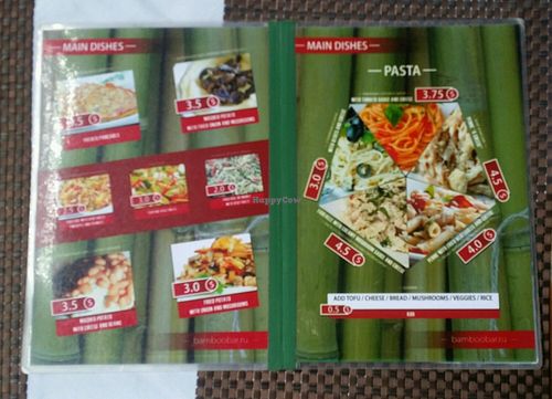 main menu 3 at Bamboo Bar & Vegetarian Restaurant in Sihanoukville