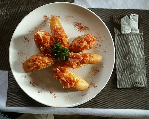 delicious bruschetta at Bamboo Bar & Vegetarian Restaurant in Sihanoukville