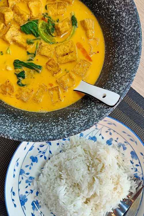 Penang curry with Tofu at Happy Dog Café - แฮปปี้ ด็อก คาเฟ่ in Koh Chang