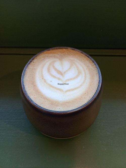 Oat Flat White at Solide Café in Morzine