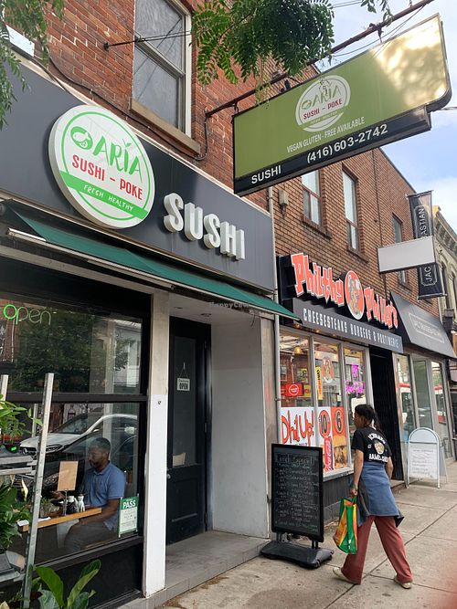Store Front at Aria Sushi in Toronto