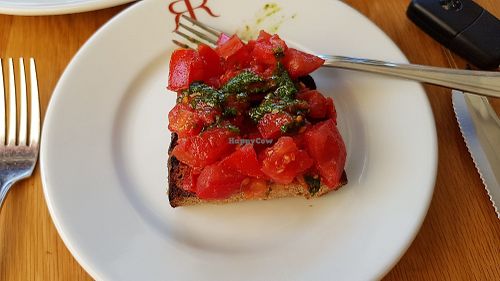 Vegan Bruschetta at Riccardo's Italian Restaurant in South West London