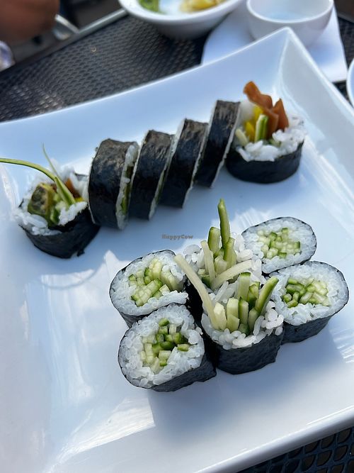 Cucumber and yasai rolls at Kawakubo in Revelstoke
