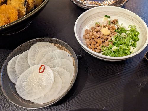Pickles and soy bean at Yane in Manchester