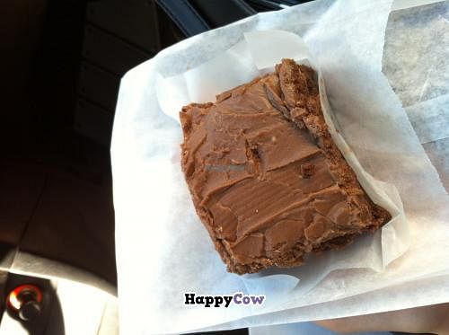 A gluten free brownie for take-out. They're massive! at Wild Leek in Halifax