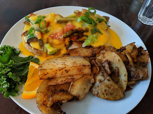 vegan benny at Wild Leek in Halifax