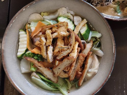 Pho with tofu at Koko Organic in Prague