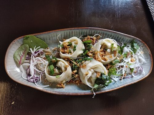 Dumplings at Koko Organic in Prague