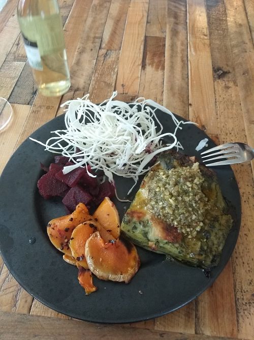 Spinach Lasagna at Glo - Laugavegur in Reykjavik