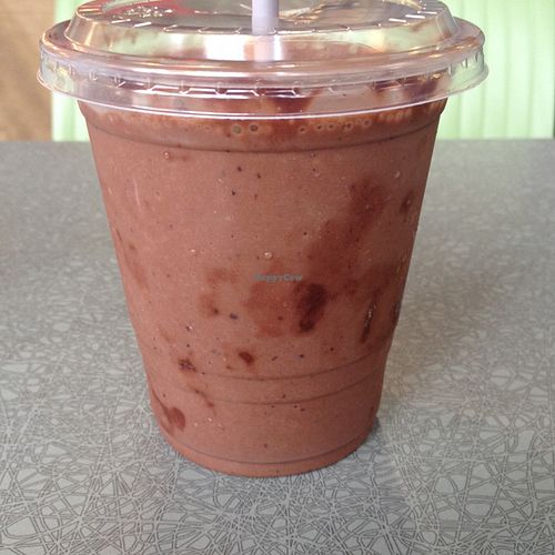 vegan milkshake with soy chocolate berry gelato at Humani-T Cafe - Downtown in Halifax