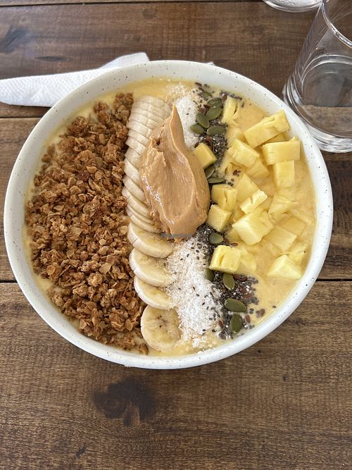 Insanely filling smoothie bowl  at Lost Paradise in Mirissa