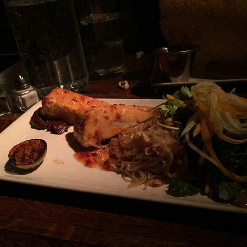 vegan pad thai w tofu at Linger in Denver