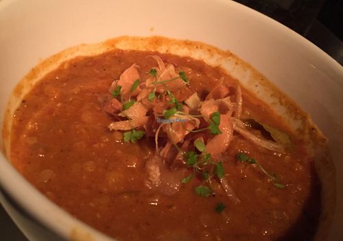 vegan red lentil dahl at Linger in Denver