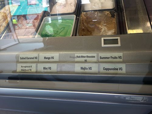 Vegan Labelled Flavours at Georgio's in Llanberis