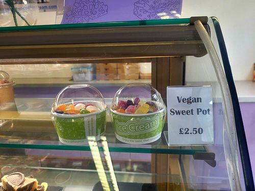 Vegan Sweet Pots at Georgio's in Llanberis