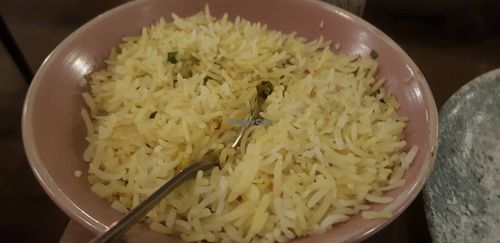 Mushroom Pilau Rice at Sachins in Newcastle Upon Tyne