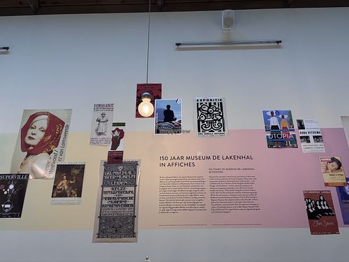 This time there was an exhibition in the restaurant of affiches.    at Café Laken in Leiden