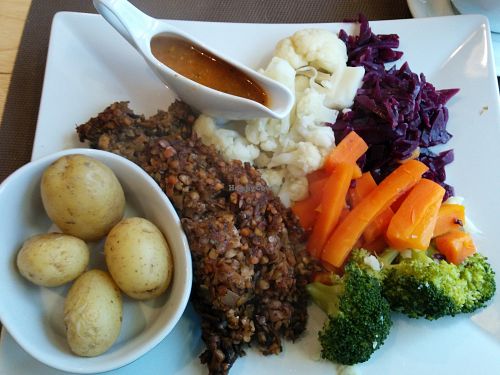 nut roast at Thyme to Eat in Chesterfield
