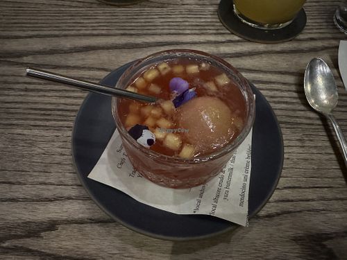 sorbet float with pineapple  at 3rd Cousin in San Francisco