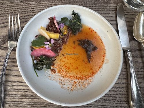 Red rice / dashi  at 3rd Cousin in San Francisco