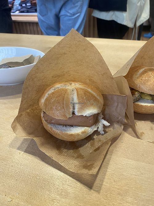 Leberkäs-Semmel at Die Vegane Fleischerei - Frauenstraße in Munich
