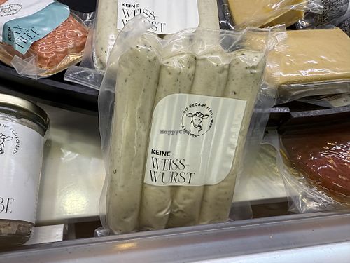 'veal' sausage  at Die Vegane Fleischerei - Frauenstraße in Munich