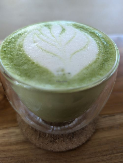Matcha oatmilk at Hexagon in Koh Phangan