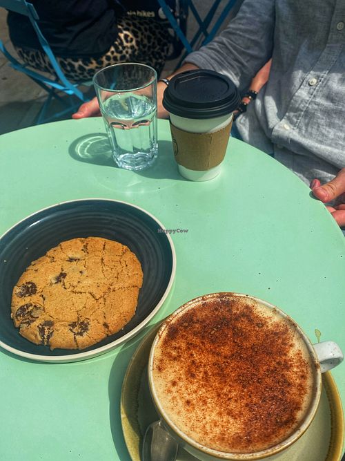 Chai latte & chocolate chip cookie  at Clubhouse Cafe 2  in South East London