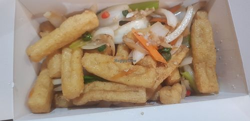 Salt and chilli chips at Veggie Garden  in Harrogate