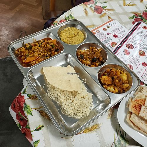 37: Idyyappam with curry (vegan) at Lakshmi in Cologne