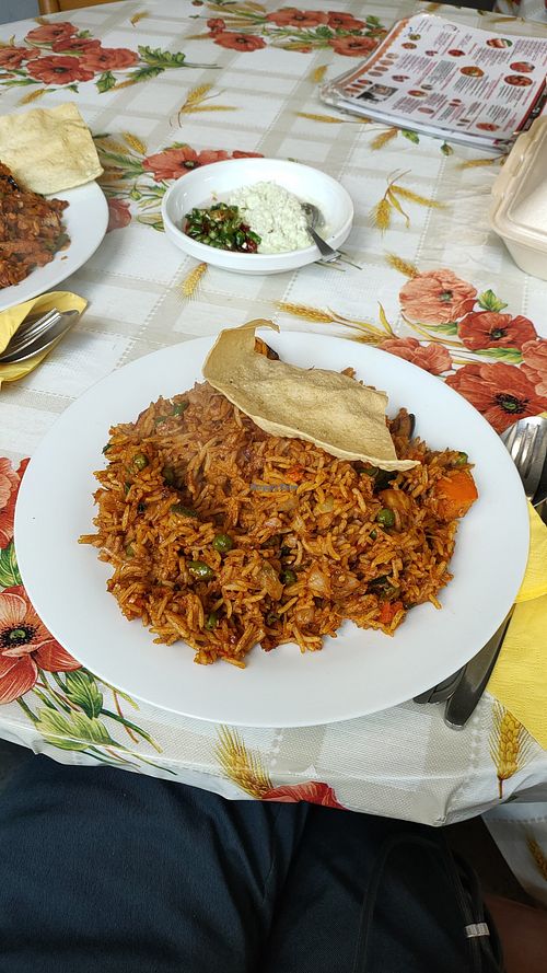 Briyani vegan at Lakshmi in Cologne