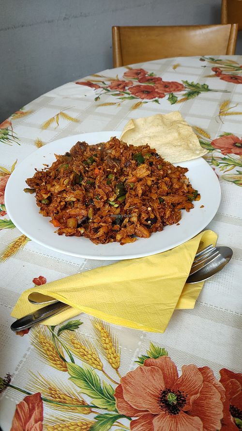 Kotthu vegan at Lakshmi in Cologne