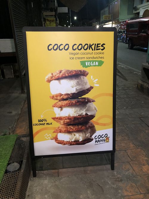 Vegan ice cream sandwich   at COCO MANGO in Chiang Mai