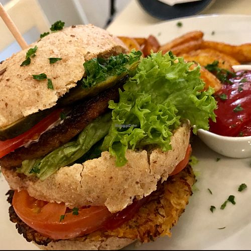 potato burger at Krawummel in Muenster