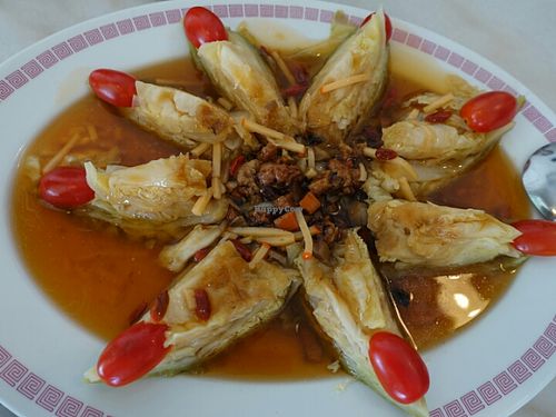 cabbage vegetables with special sauce at Pure Minded Vegetarian Cafe - Taman Bukit Indah in Johor Bahru