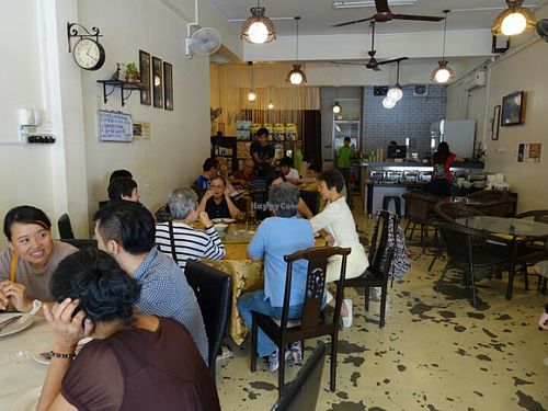 restaurant interior decor  at Pure Minded Vegetarian Cafe - Taman Bukit Indah in Johor Bahru