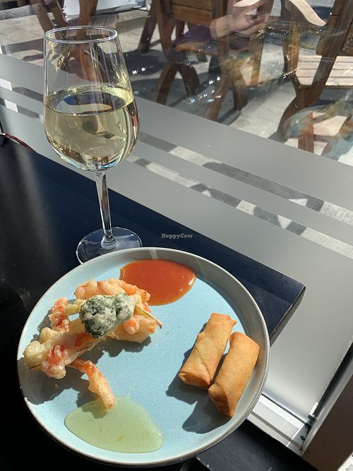 Spring rolls and deep fried veggies at Thai Keflavik in Keflavik