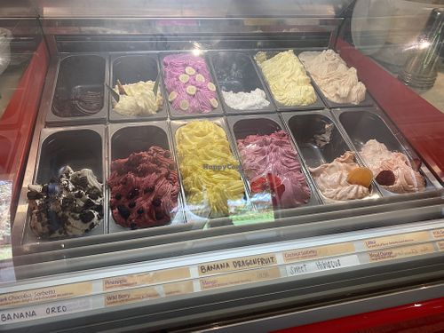 Full vegan case  at Papalani Gelato in Koloa