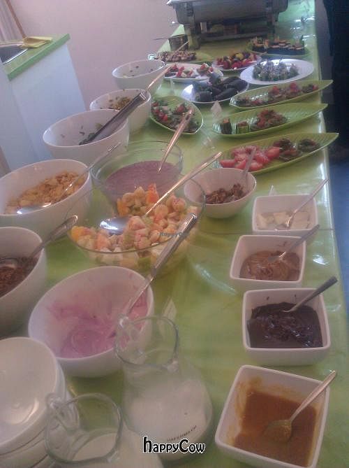 The amazing Veganz raw/cooked vegan buffet every Sunday! at Veganz Buffet Brunch - ExtraVeganz in Berlin