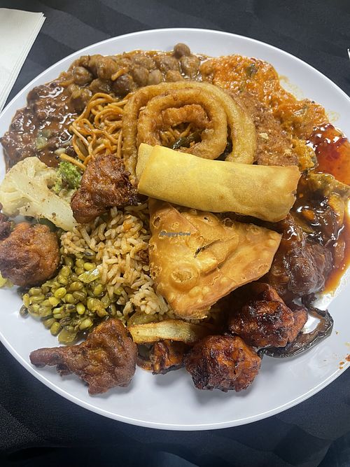 So much food!!  at Veg Delight   in Edmonton