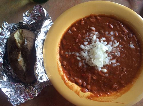 vegan chili  at Maswick Cafeteria in Grand Canyon Village