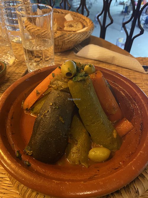 Tajine vegetariana   at Café Terrasse Bab Ftouh in Marrakech
