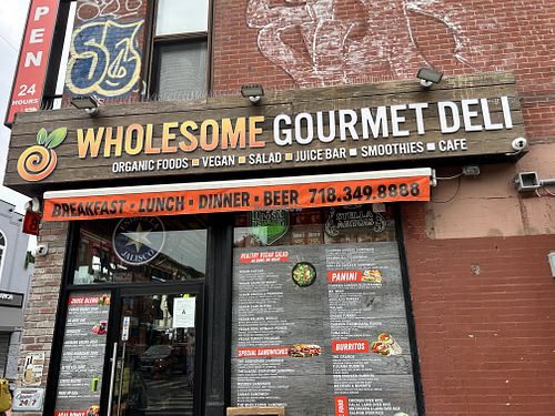 Front  at Wholesome Gourmet Deli in Brooklyn