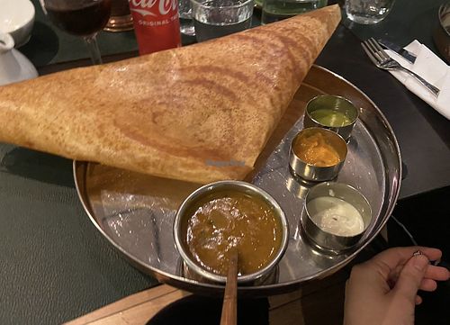 Dosa, veganized  at Lotus Asian Cuisine in Loerenskog