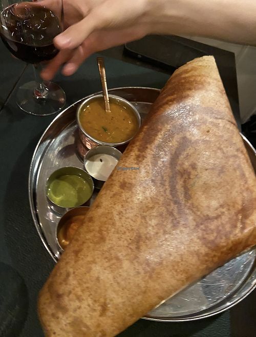 Dosa, veganized  at Lotus Asian Cuisine in Loerenskog