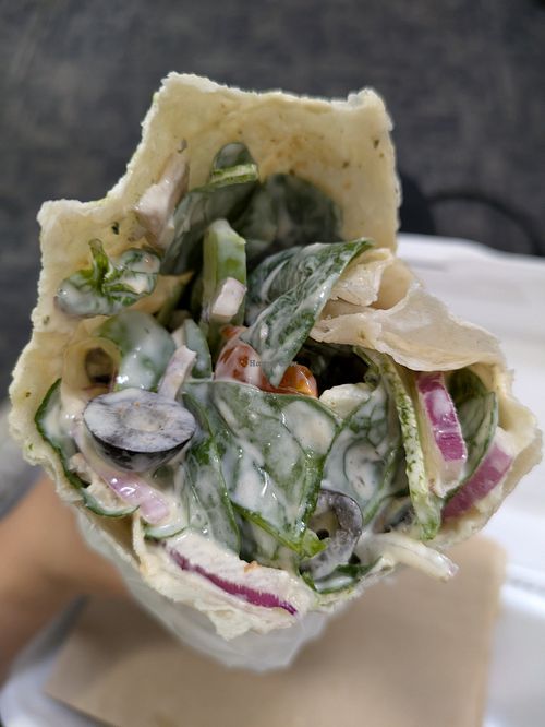 Veggie Wrap at MDW - Woodgrain Pizzeria in Chicago